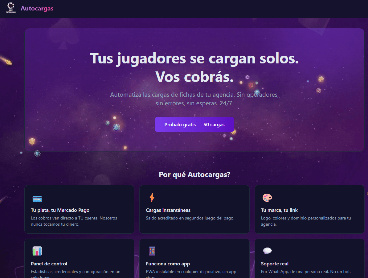 Las cargas se procesan solas